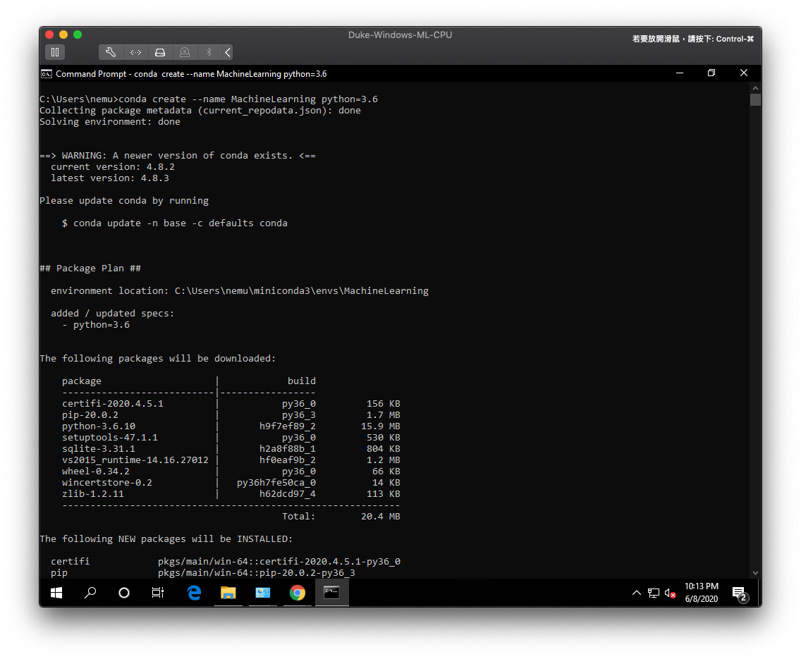 conda-venv-check-install-dependencies