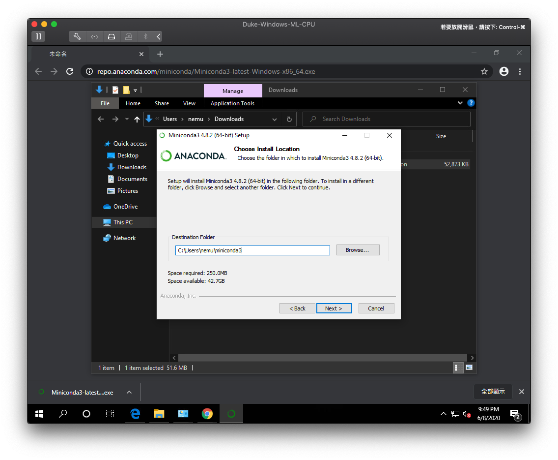 install-conda-destination-folder